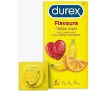 Coloured And Flavoured Condoms For Men 6 Pieces