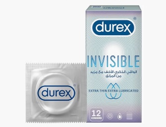 Invisible Extra Lube Condom 12S-Ladies Choice