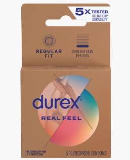 Durex Real Feel Pack Of 3- Ladies Choice