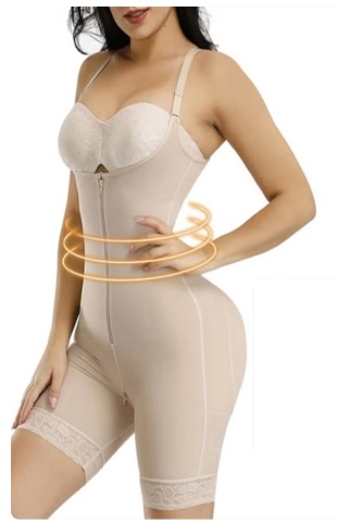 Women's Full Body Daily Lifting Corsets Bustier Waist Trainer Shapewear with Zipper - Image 2