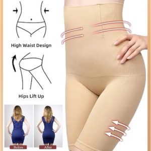 Women's High Waisted Body Shaper Shorts Shapewear Tummy Control Thigh Slimming Waist Trainer Seamless Briefs