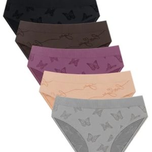 Low-Rise Cotton Bikini Panties – 5 Pack