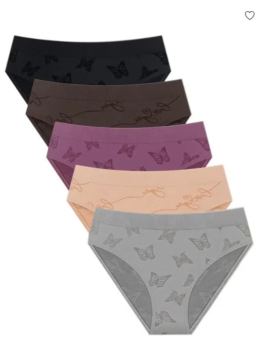 Low-Rise Cotton Bikini Panties – 5 Pack