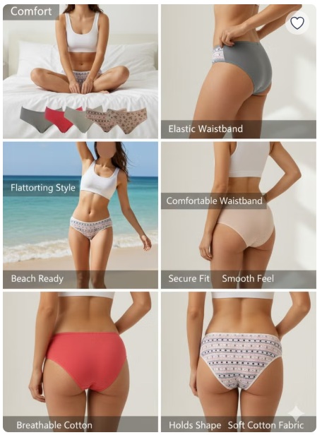 6-Pieces Multicolor Panties - Image 2