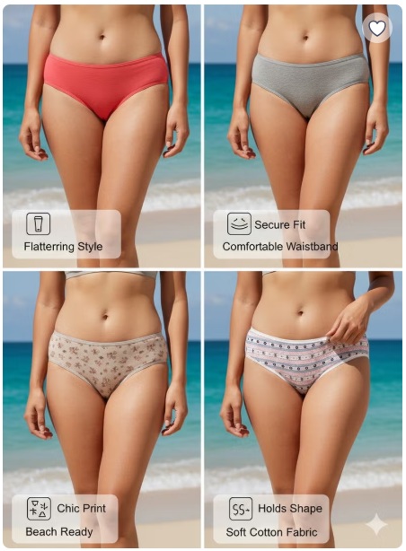 6-Pieces Multicolor Panties - Image 3