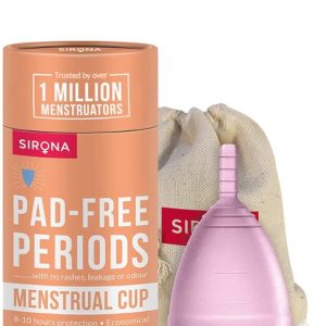 Reusable Menstrual Cup 1 Piece Clear Medium