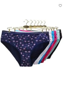 6 Piece Cotton Bikini Panties